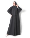 UZMA KNIT Abaya - BLACK