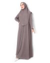 UZMA KNIT Abaya - MAUVE