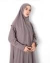 UZMA KNIT KHIMAR - MAUVE