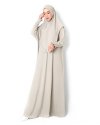 UZMA KNIT Abaya - LATTE