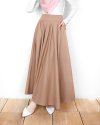 MIYA COTTON SKIRT - BROWN