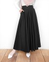 MIYA COTTON SKIRT - BLACK