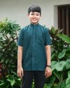 EID SERIES - MUGHALI SHIRT KIDS (Emerald Green)