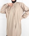 KALLA OVERSIZED TUNIC - MOCHA