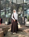 LOUISA VEST & LANA SKIRT SET - Brown
