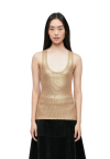 KARL LAGERFELD - RTW-1	COATED RIBBED TANK TOP