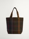 BARBOUR MINI TELFIELD TARTAN TOTE BAG