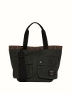 BARBOUR FIELD WAX CARRY ALL TOTE BAG