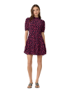 DVF DOLLY DRESS HIBISCUS DOT MARITIME