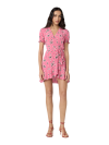 DVF EMILIA MINI DRESS TINY ISLAND ORCHID BOUQUET BERRY KISS