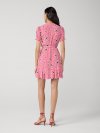DVF EMILIA MINI DRESS TINY ISLAND ORCHID BOUQUET BERRY KISS