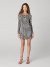DVF REINA DRESS CHAIN LINK MEDIUM BLACK