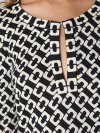DVF REINA DRESS CHAIN LINK MEDIUM BLACK