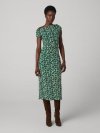 DVF WITTROCK DRESS BERRIES INDIAN GREEN