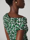 DVF WITTROCK DRESS BERRIES INDIAN GREEN
