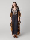 DVF	LUMI DRESS	TIGER LILY BLACK PLACEMENT