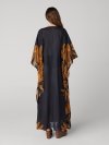 DVF	LUMI DRESS	TIGER LILY BLACK PLACEMENT