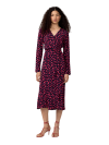 DVF TILLY DRESS HIBISCUS DOT MARITIME