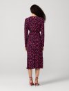 DVF TILLY DRESS HIBISCUS DOT MARITIME