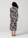 DVF SANA DRESS BAY LEAF BLACK