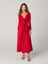 DVF BALLERINA WRAP DRESS SCARLET