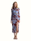 DVF	AMADIS DRESS CERA FLOWER GIANT MULTI