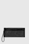 REBECCA MINKOFF CURB LINK CLUTCH WITH CRYSTALS