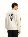 KARL LAGERFELD - RTW-1 BIG IKON SWEATSHIRT CANNOLI CREAM