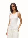 KARL LAGERFELD - IKON RIBBED TANK TOP