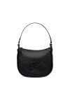 KARL LAGERFELD -  K/AUTOGRAPH PATCH HALFMOON SHB BLACK