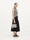 KARL LAGERFELD - IKON MESH SM TOTE BLACK STRIPES