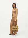 KARL LAGERFELD - K/SIGNATURE FL SHB RAFFIA RUFF NATURAL TAN