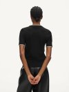 KARL LAGERFELD - ESSENTIAL MERINO WOOL SSLV TEE