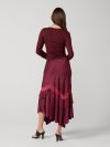 DVF SYLVIE SKIRT CHERRY WOOD