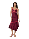 DVF CAMILLE CAMI CHERRY WOOD