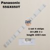 #หลอดเเบล็คไลท์ทีวีพานาโซนิค BACKLIGHT Panasonic รุ่น 55GX650T 1 Set 4 แถว 10 LED 3 V ยาว 1023 mm