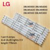 #แอลจี LG หลอดเเบล็คไลท์ทีวีแอลจี Backlight TV รุ่น 39LN5100/ 39LN5400/ 39LN5420/ 39LN5900/ 39LN5120/ 39LN5300 1set 8 เส้น 4+4 (A+B) LED 3 V ยาว 776 mm