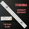 #โตชิบา TOSHIBA หลอดแบ็คไลท์ทีวีโตชิบา Backlight TV รุ่น 32PB200T/ 32PU200T (1ชุด 3 แถว 12Led 622mm)