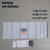 0001750 #หลอดแบล็คไลท์ทีวีโซนี่ Backlight TV Sony รุ่น XR-55X90J 1set 12 แถว 6 LED 11.2 v ยาว 541 mm