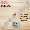 #หลอดแบล็คไลท์ Backlight TV TCL  ทีวี ทีซีแอล รุ่น 43S4800 1set 8 LED 3 แถว 6V ยาว 77.1cm สินค้าใหม่
