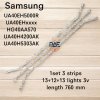 #Samsung หลอดแบล็คไลท์ทีวีซัมซุง Backlight TV Samsung รุ่น 40EH5000R 40EH5300 UA40H5300 UA40EH6030R 1 ชุด 5 แถว L6 + R6 led 3 v ยาว 766 mm