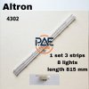 #Altron TV Backlight for Model LTV-4302 1Set 3 Wires 8 Led 6 V Length 815 mm