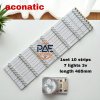 #หลอดเเบล็คไลท์ทีวีอะโคนาติก BACKLIGHT Aconatic รุ่น AN-49DSU800  1set 10 เส้น 7 LED 3 V ยาว 485 mm