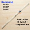 #ซัมซุง Samsung หลอดเเบล็คไลท์ทีวีซัมซุง Backlight TV รุ่น 55Q60TA/ 55Q65TA/ 55Q70TA/ 55Q70TB 1set 2 เส้น 48 LED 3V ยาว 598mm