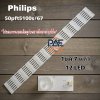0001804 #หลอดแบล็คไลท์ทีวีฟิลลิป Backlight TV Philips รุ่น 50PFT5100S/67 1set 7 แถว 12 LED