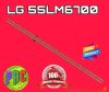 #หลอดแบ็คไลท์ TV LG แอลจี รุ่น 55LM6700-TA.ATMWLJ : 55LM6410-TR 1 set 2 แถว 72 LED 6 V ยาว 605 mm