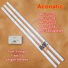 #อะโคนาติก Aconatic หลอดเเบล็คไลท์ทีวี Backlight TV Aconatic รุ่น AN-LT3221 : AN-LT3216 : AN-LT3225 : AN-LT3219 : AN-32DH801SM 1 Set 3 แถว 7 LED 3 V ยาว 591 mm