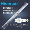 #ไฮเซ่น Hisense หลอดแบ็คไลท์ทีวีไฮเซ่น Backlight TV รุ่น 50A6100H 50A6500H 50A6500K (1ชุด 4 แถว 4+4Led 3v 945mm) #สินค้าใหม่ พร้อมส่ง
