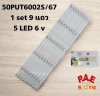 #ฟิลลิปส์ Philips หลอดแบล็คไลท์ทีวี LED  รุ่น 50PUT6002S/67 1 set 9 แถว 5led 6 v สินค้าใหม่ #อะไหล่ทีวี