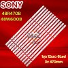 #โซนี่ Sony หลอดแบล็คไลท์ทีวีโซนี่ Backlight TV รุ่น 48R470R 48W600B (1ชุด 12แถว 6Led 3v 470mm)